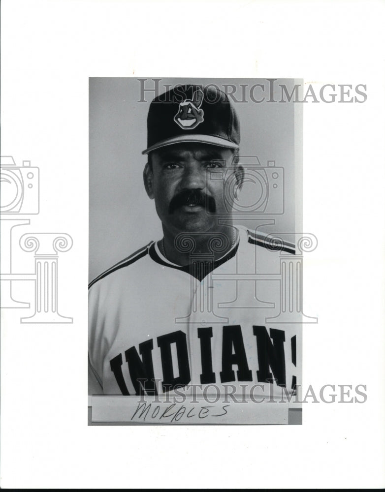 Press Photo Indians baseball player, Morales. - cvb51312- Historic Images