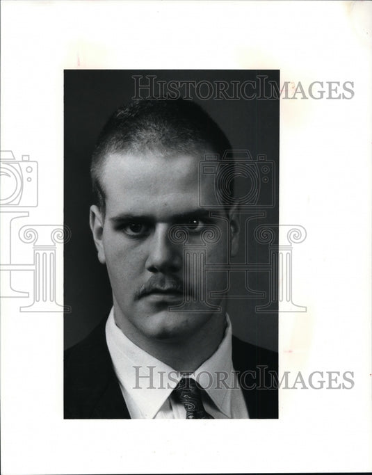 1991 Press Photo Larry Mosse-player of the week - cvb51322 - Historic Images