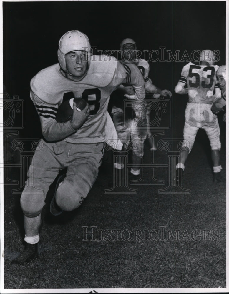 1954 Joseph Boehm goes over for the touchdown for St. Ignatius - Historic Images