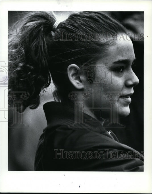 Press Photo Jenny Kulics, Canfield softball - cvb51555 - Historic Images