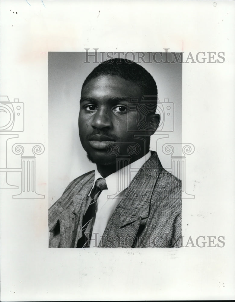 1991 Press Photo Raeshuan Jernigan-Euclid Football player - cvb51560 - Historic Images
