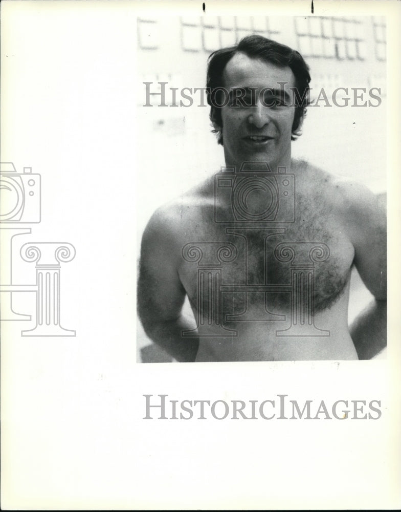 1979 Press Photo Coach Joe Rodriguez, Euclid High Swim - cvb51585 - Historic Images