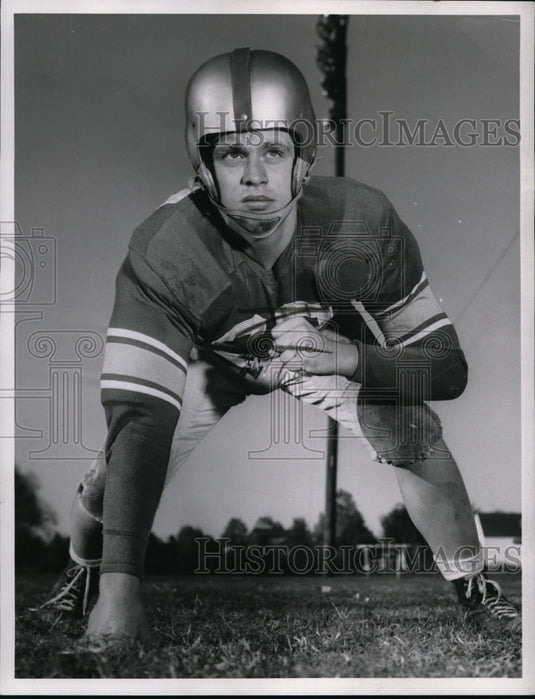 1953 Press Photo Martin Bender, tackle, Fairview - cvb51658 - Historic Images