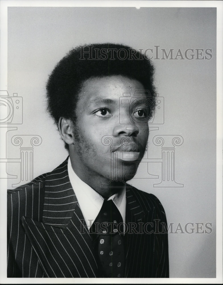 1976 Press Photo Michael Banks, Warrensville High football player - cvb51797 - Historic Images