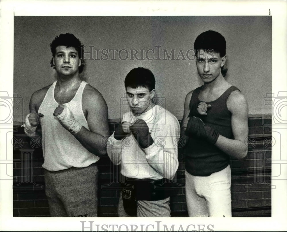 1990 Press Photo Steve Vitale, Joe Longano and Vince Loduca - cvb51849 - Historic Images