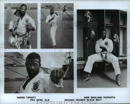 Press Photo Shots of Andre Tippett- New England Patriots - - cvb51990- Historic Images