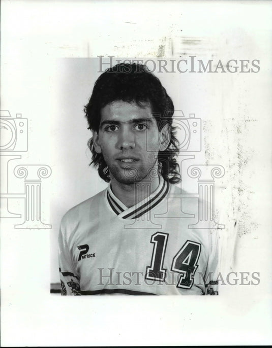 Press Photo Pasquale DeLuca, Defender for Cleveland Force - cvb52102 - Historic Images