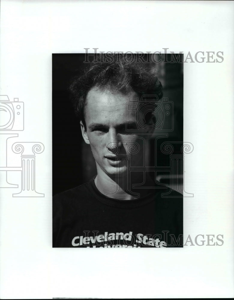 1990 Press Photo Geert Van Brouers, Soccer Player, Cleveland State - cvb52266 - Historic Images