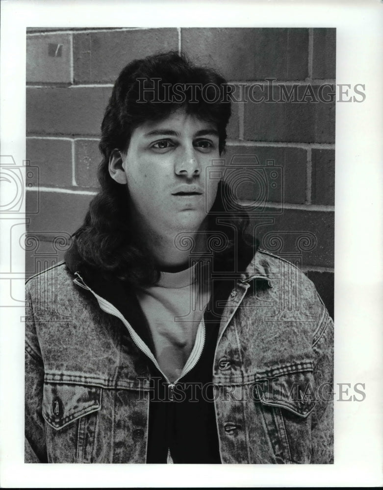 1989 Press Photo CSU Tennis player-Tim Muccino - cvb52391 - Historic Images
