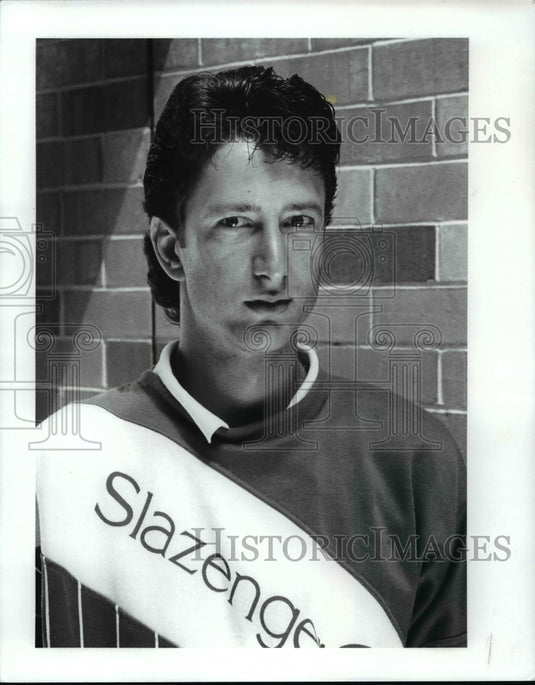1989 Press Photo CSU Tennis coach John Bondea - cvb52392 - Historic Images