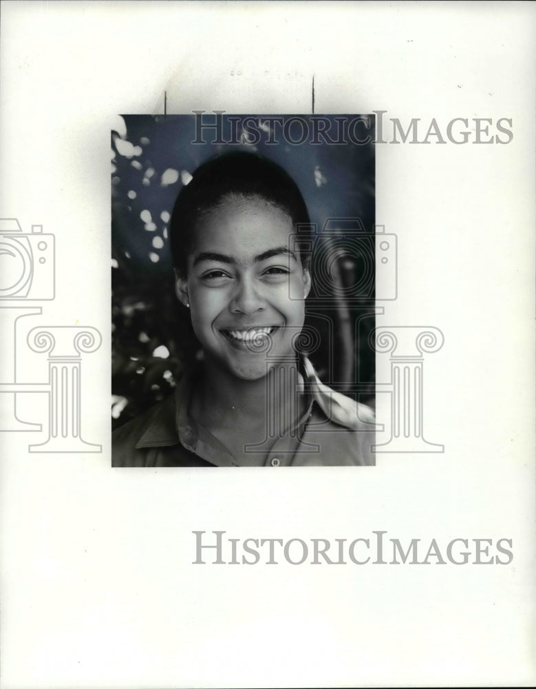 1983 Press Photo Janine Dabney Girls 16-17 Age Bracket - cvb52441 - Historic Images