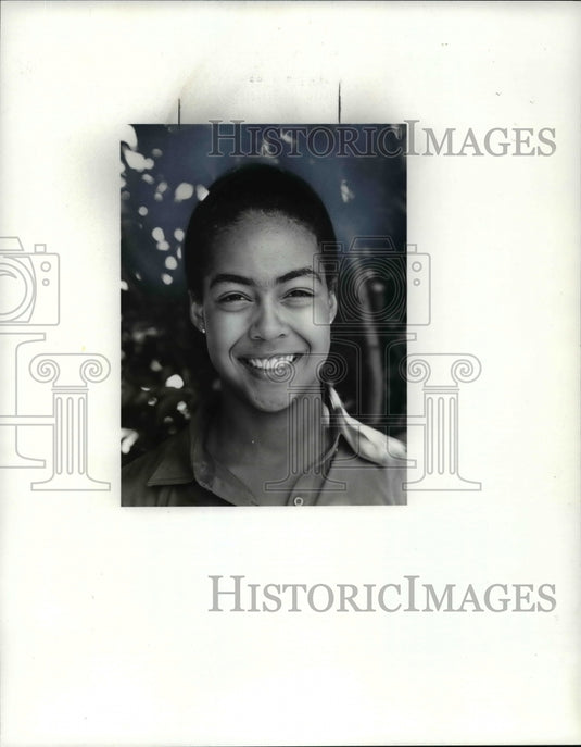 1983 Press Photo Janine Dabney Girls 16-17 Age Bracket - cvb52441 - Historic Images