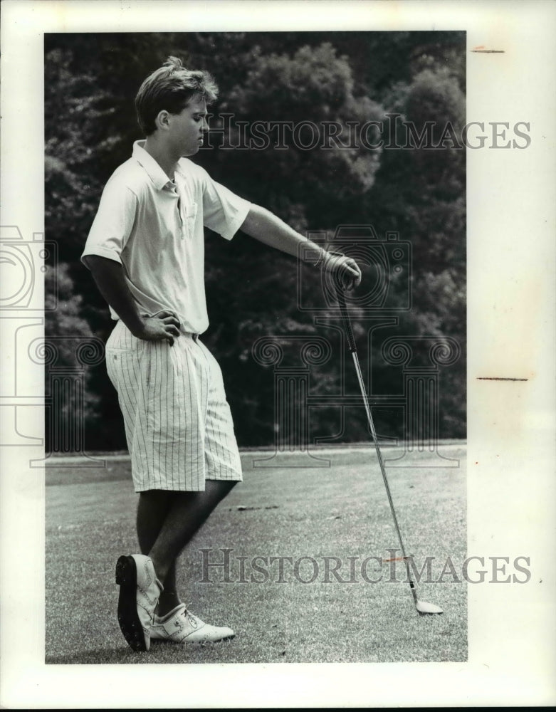 1988 Press Photo Phillip Martino with a 39 first 9 - cvb52506 - Historic Images