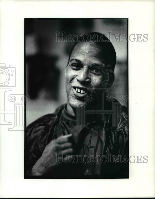 1990 Press Photo Headshot of Boxer, George Taylor - cvb52515 - Historic Images