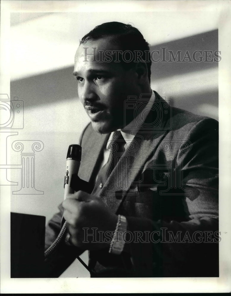 1985 Press Photo David Bay (fighter) - cvb52519- Historic Images