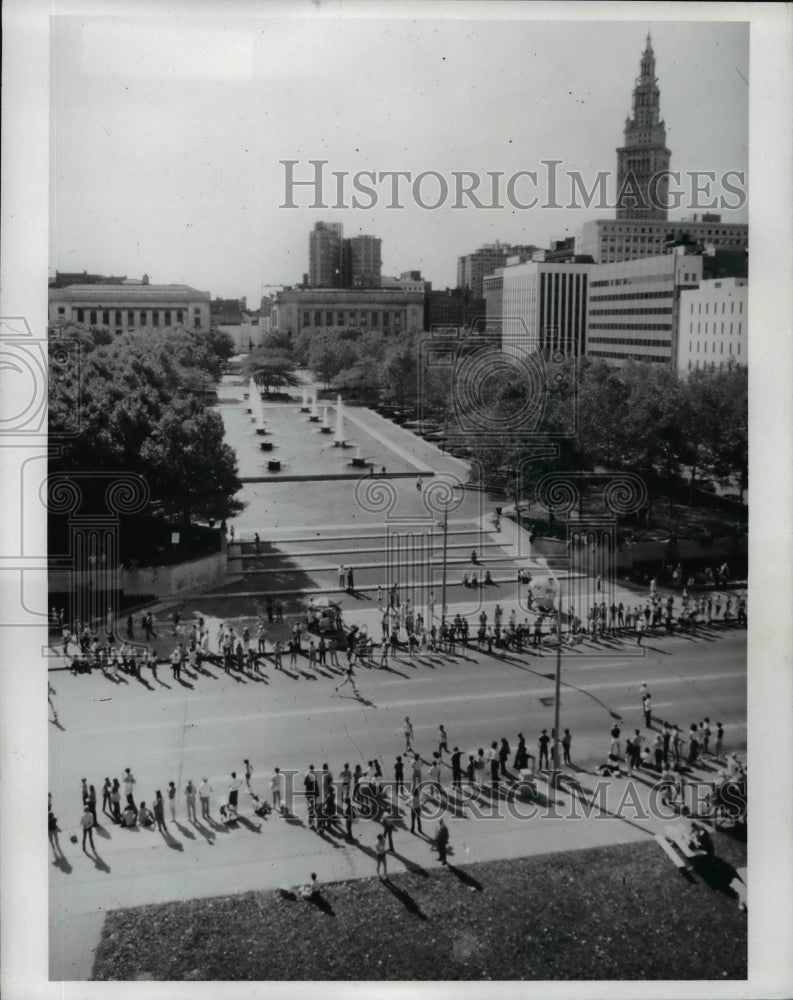 1981 Press Photo View of Heart a thon course from balloon - cvb52807 - Historic Images