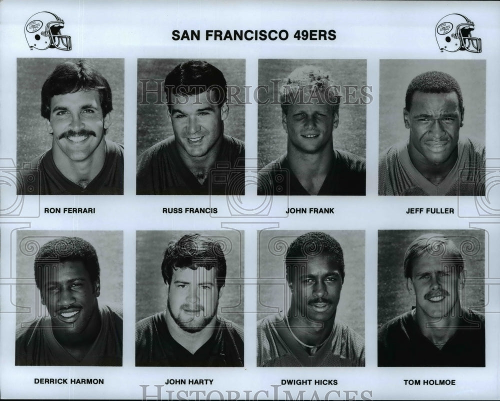 Press Photo San Francisco 49ers football team members - cvb53016 - Historic Images