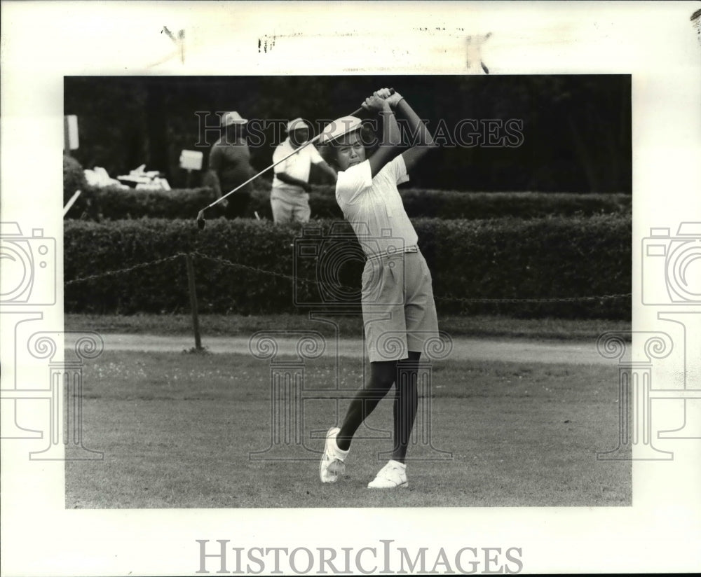 1984 Press Photo Janine Dabney age 17 of Avalon Lakes, Warren - cvb53103 - Historic Images