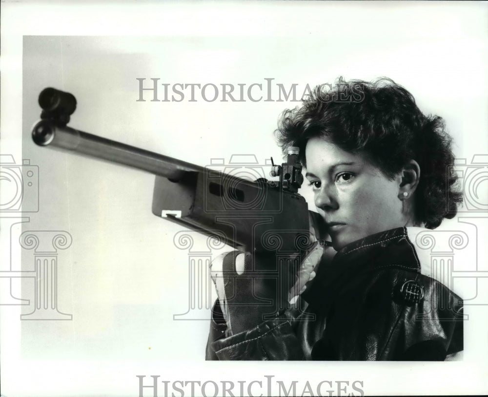 1984 Press Photo Mary Godlove, Olympic Shooter - cvb53202 - Historic Images