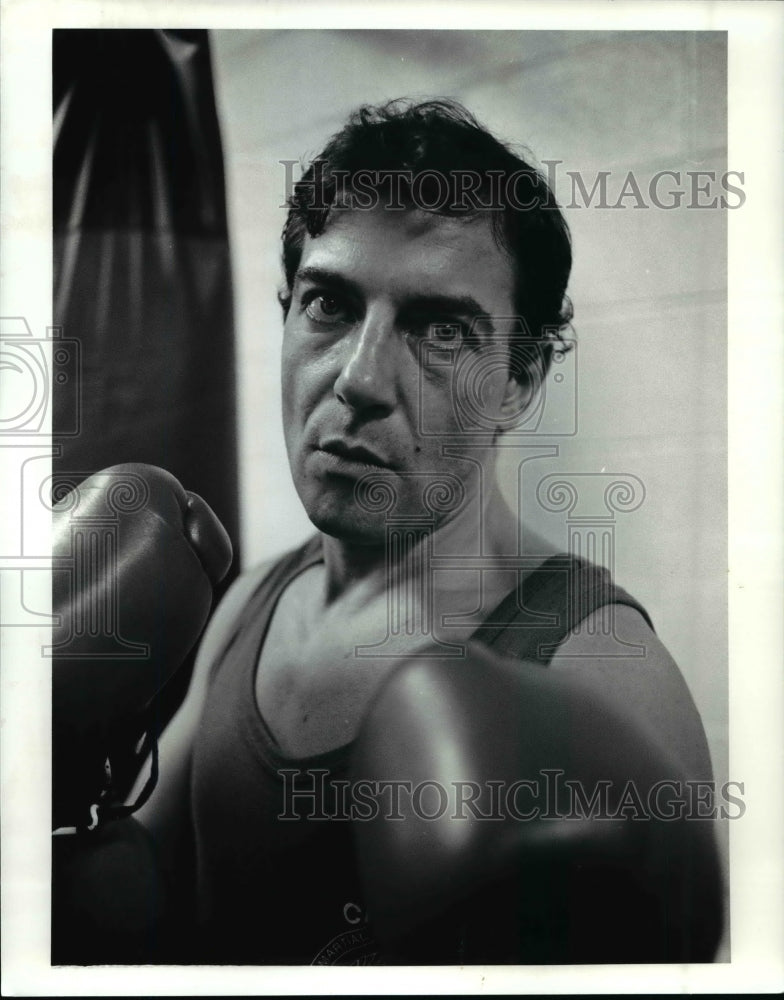 1980 Press Photo Gerard Finot, Kick boxing - cvb53456-Historic Images