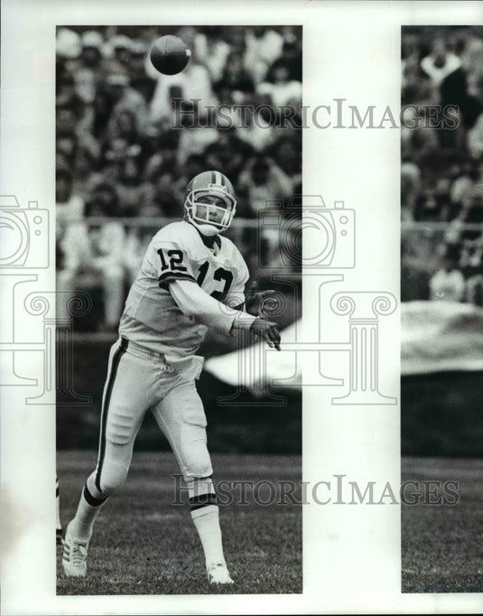 1988 Press Photo Don Strock takes over for Pagel in the 2nd quarter - cvb53603 - Historic Images