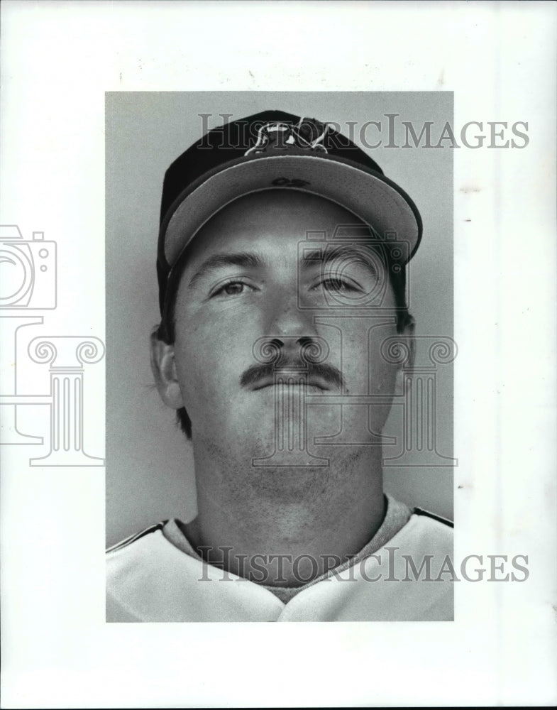 1989 Press Photo Jeff Dedmon, Cleveland Indians - cvb53719 - Historic Images