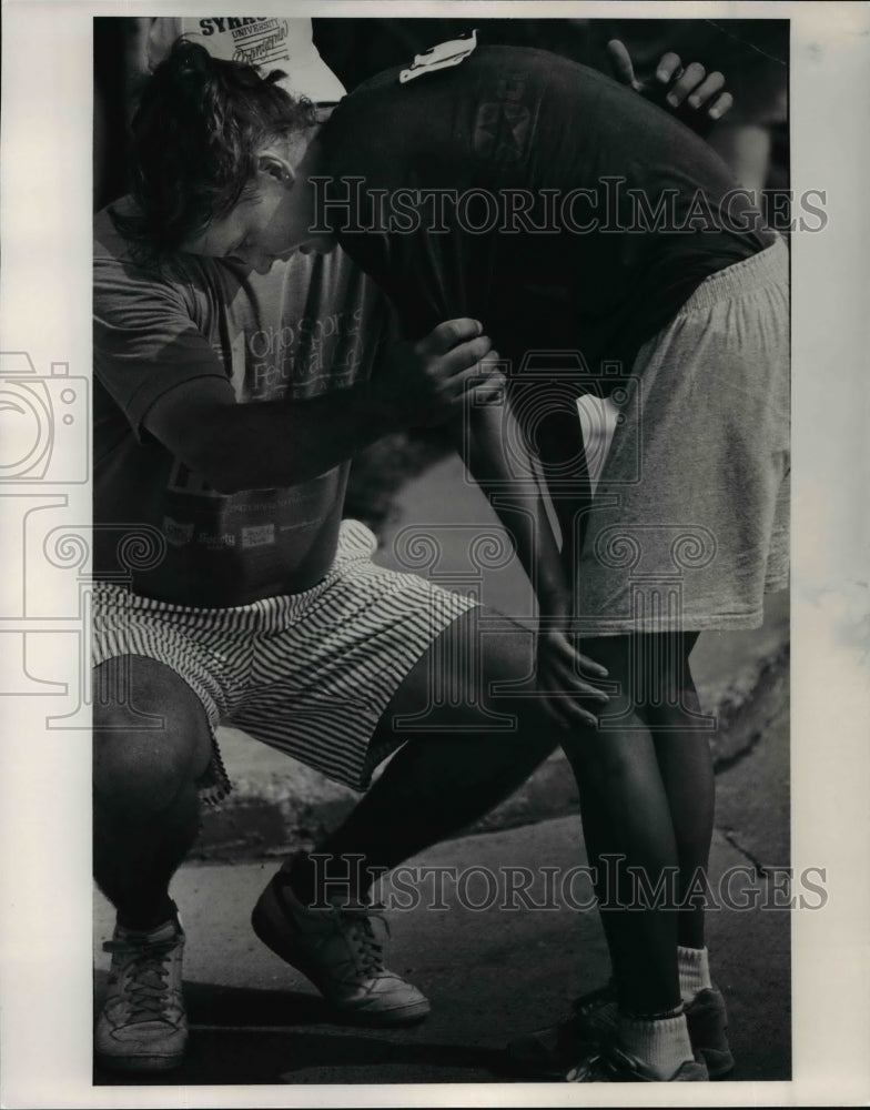1991 Press Photo Eric Kenneally, Terry Kenneally-Biathlon - cvb53741 - Historic Images