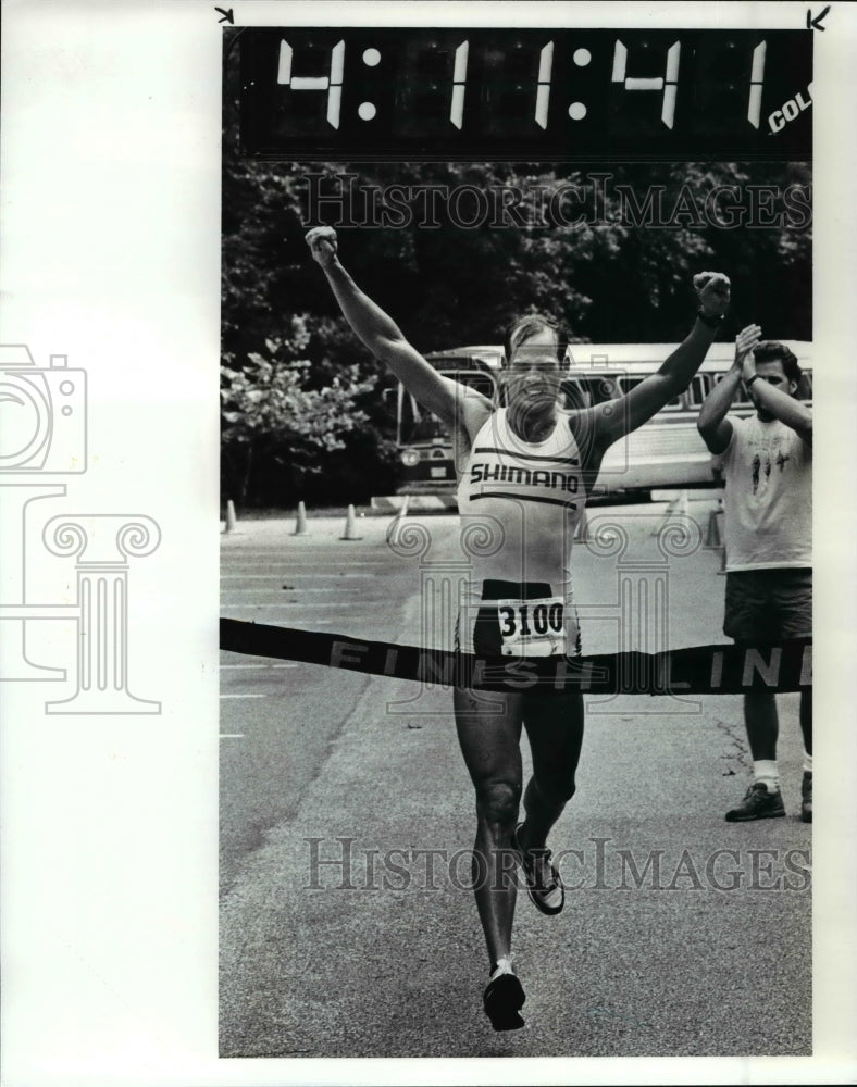 1986 Press Photo Triathlon winner-Mack Martin - cvb53748 - Historic Images