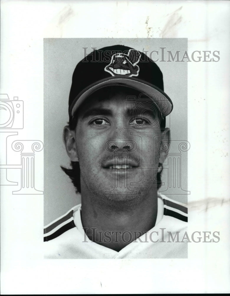 1989 Press Photo Tommy Hinzo, Cleveland Indians - cvb53896 - Historic Images