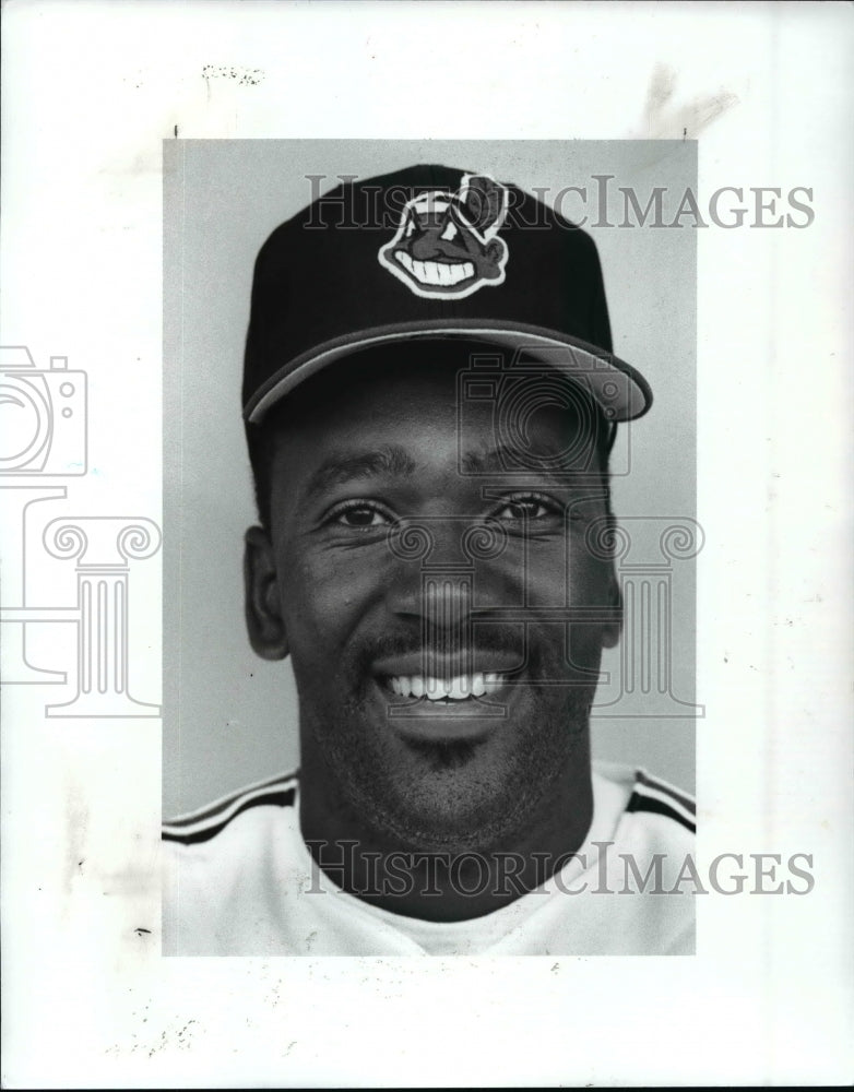 1989 Press Photo Joe Carter, Cleveland Indians - cvb53901 - Historic Images