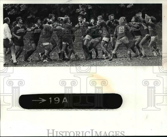 1980 Press Photo Ball being thrown in for the lineout. - cvb53974 - Historic Images
