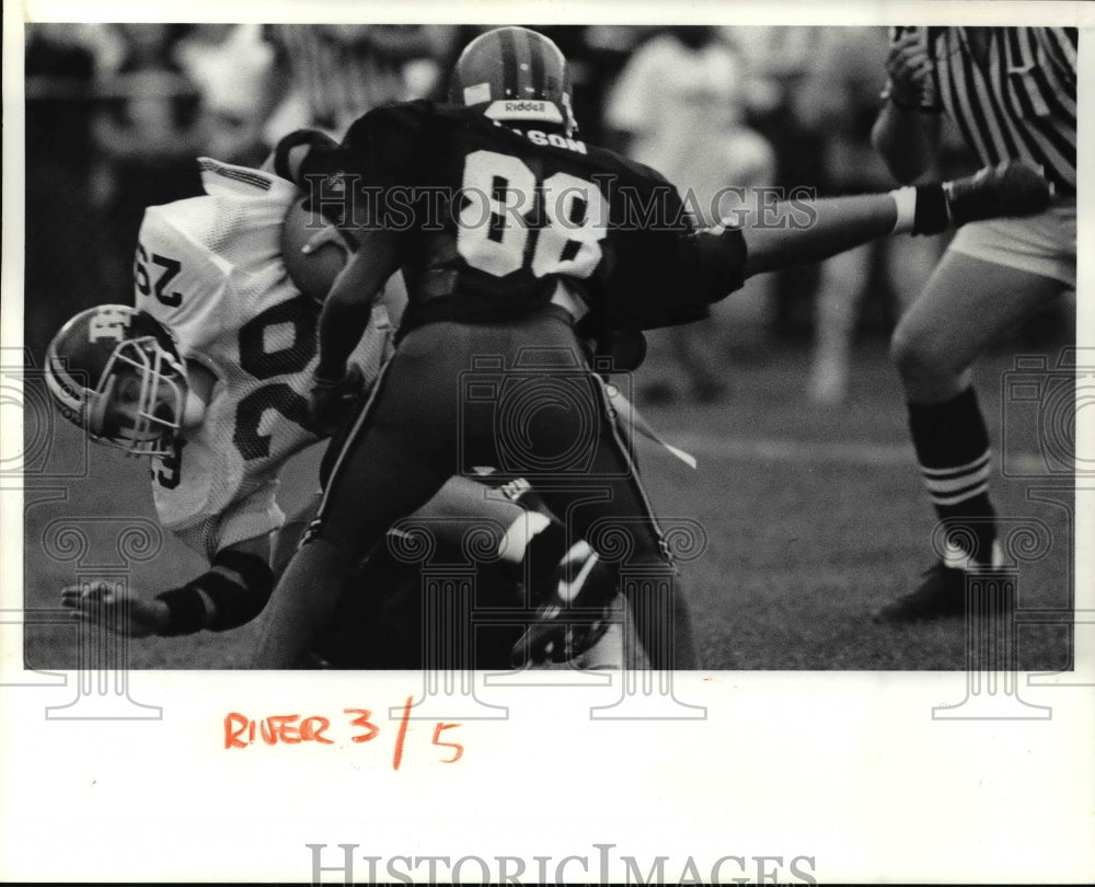 1990 Press Photo Chad Rankin Cut Down on a Play by Marwin Walling - cvb54035 - Historic Images