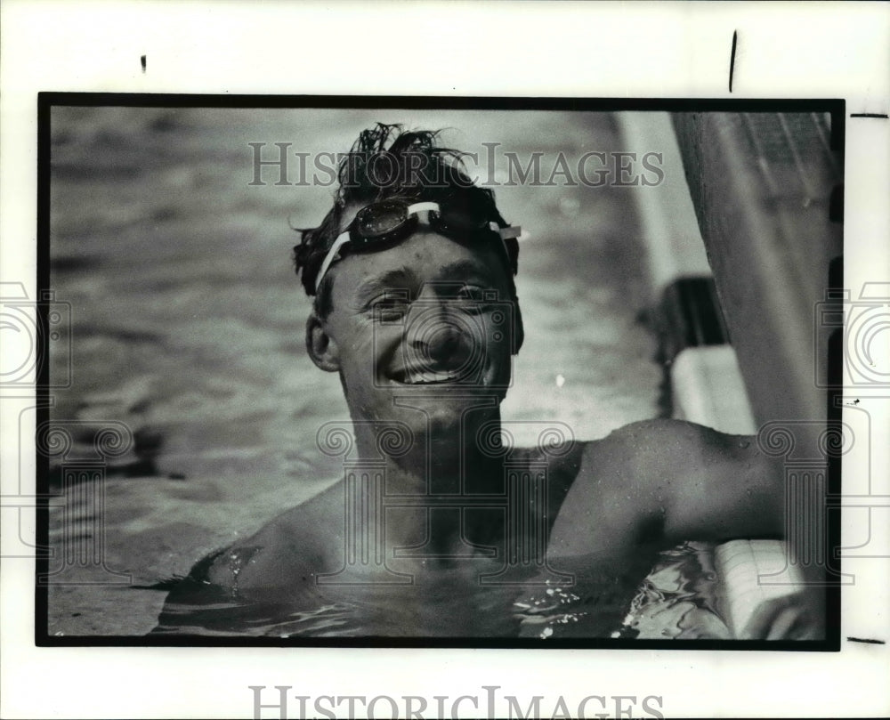 1990 Press Photo Triathlete Bill Carlson - cvb54153 - Historic Images