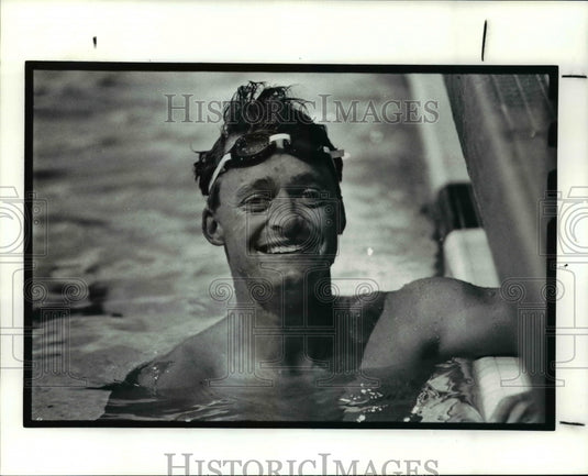 1990 Press Photo Triathlete Bill Carlson - cvb54153 - Historic Images