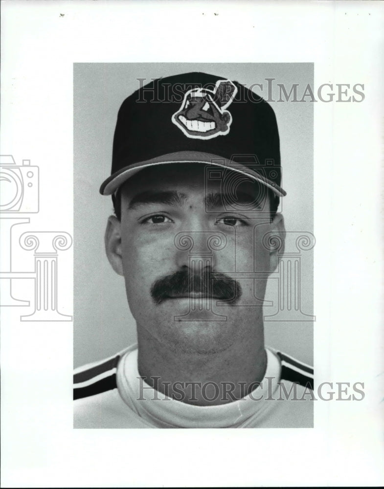 1989 Press Photo Joel Davis Cleveland Indians - cvb54241- Historic Images