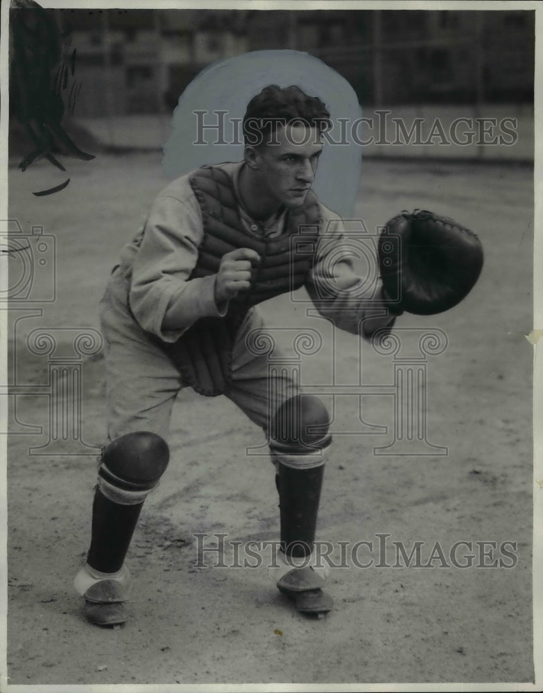 1930 Press Photo Myron Soskin, catcher Shaw High - cvb54270-Historic Images
