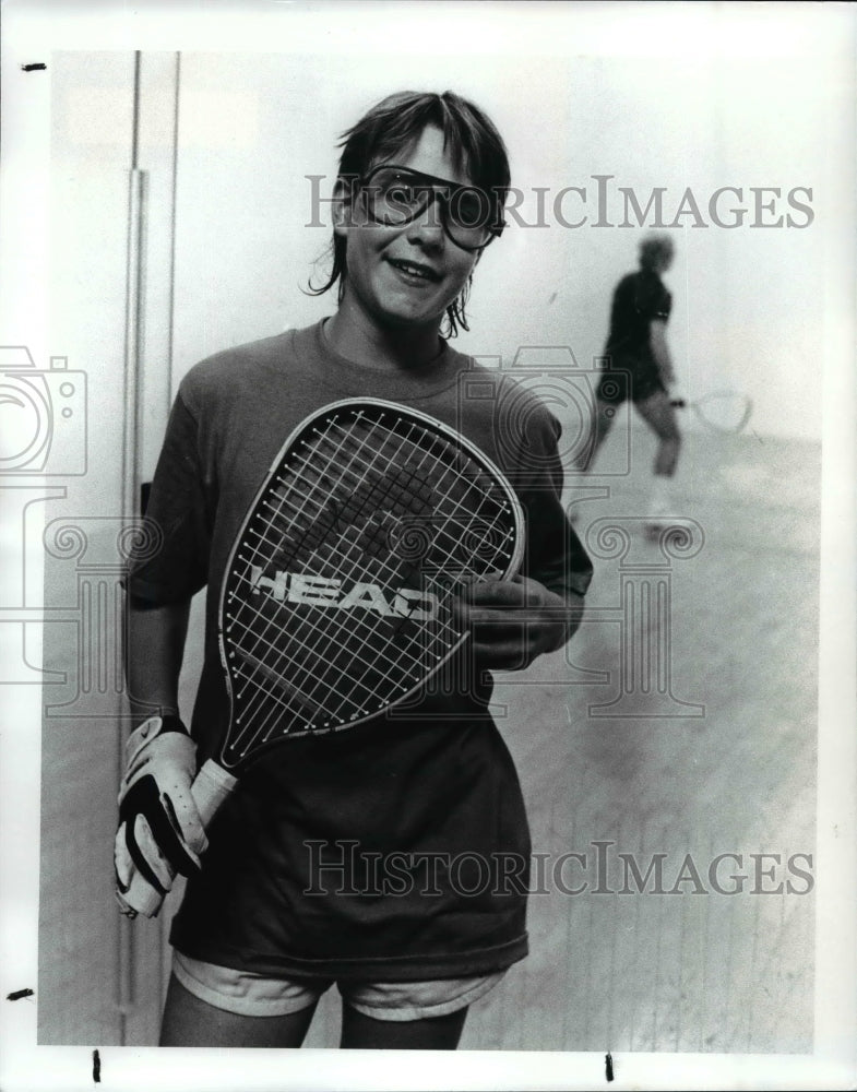 1989 Press Photo Chris Pfaff-14 year old racquetball player - cvb54275 - Historic Images
