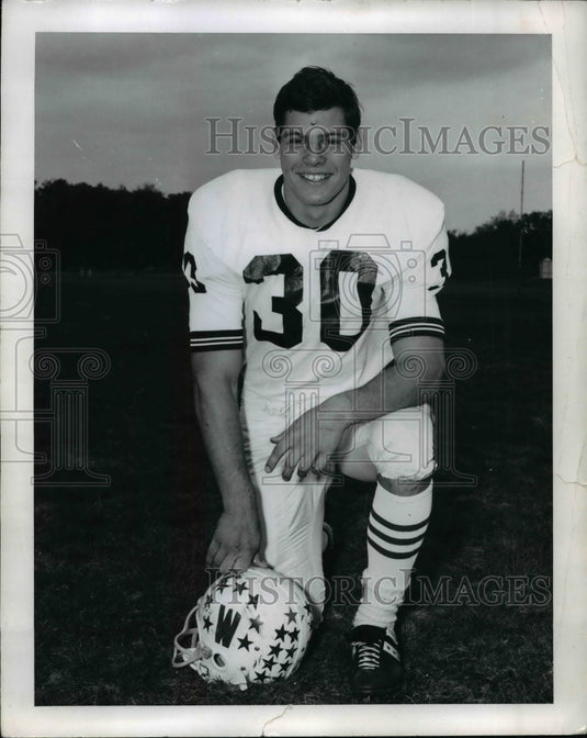 1970 Press Photo John Bledsoe-Westlake High School All Conference Fullback. - Historic Images
