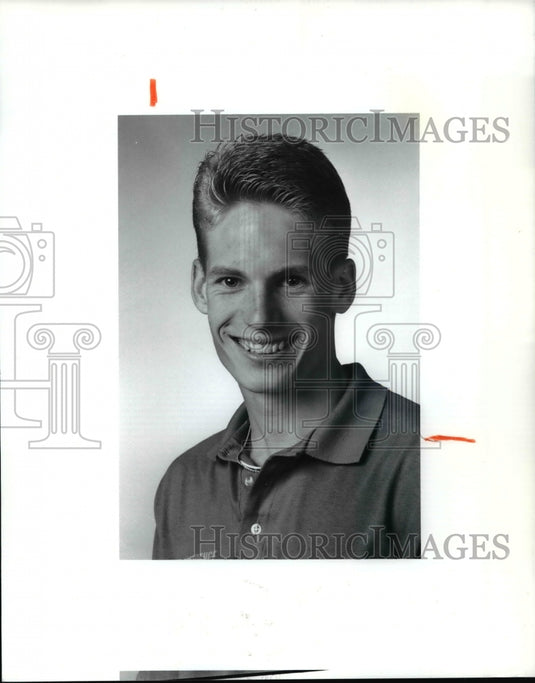 1990 Press Photo Stan Tarorick, player of the week for Independence golf team. - Historic Images