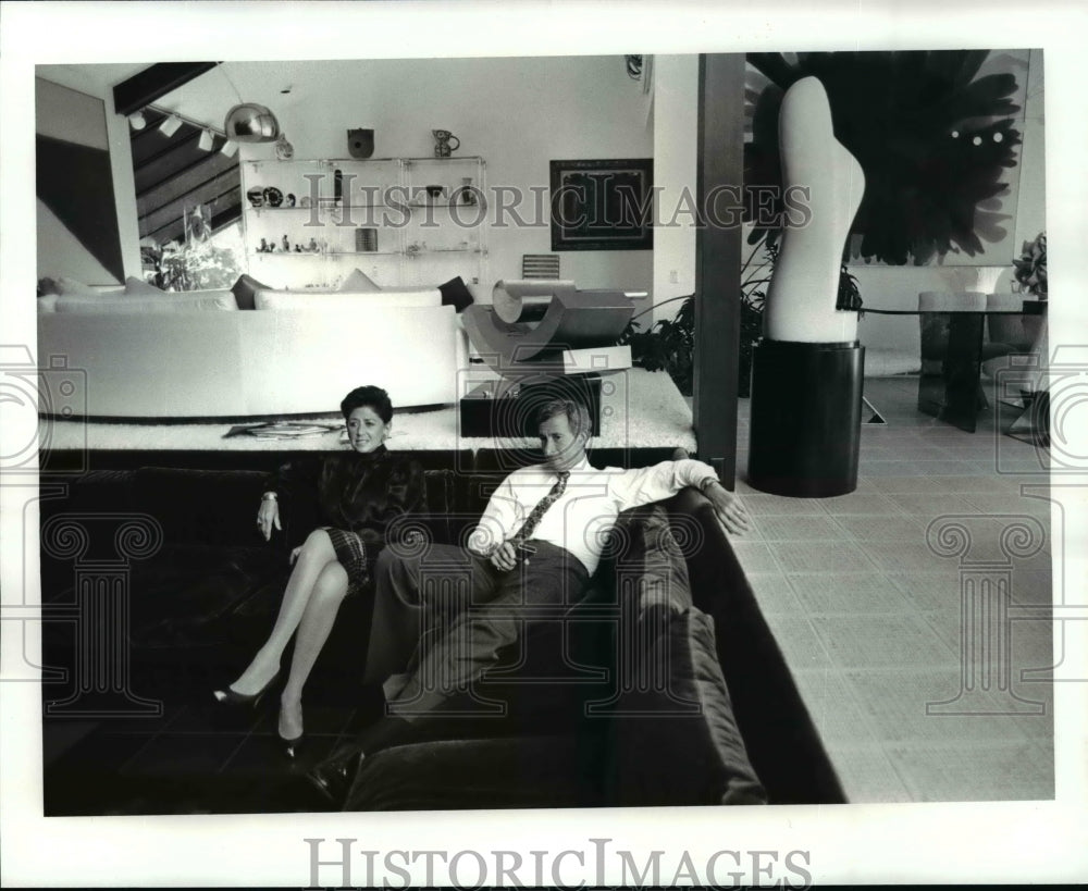 1987 Press Photo Soccer player-Bart and wife Iris Wolstein - cvb54572 - Historic Images