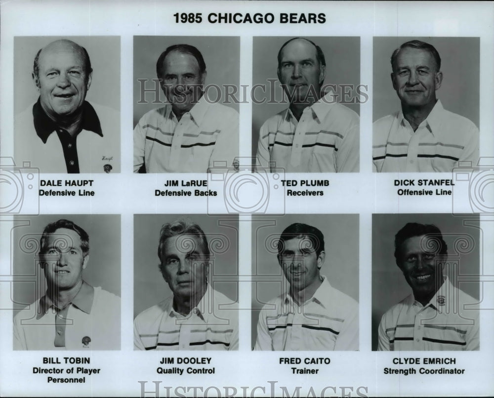 1985 Press Photo Chicago Bears Football Team - cvb54940 - Historic Images