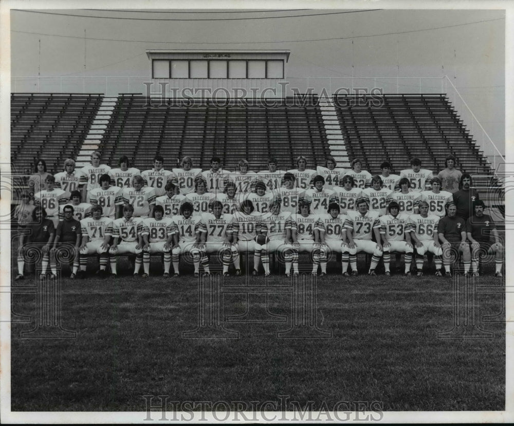 1973 Firelands High School football team members-Falcons-Historic Images