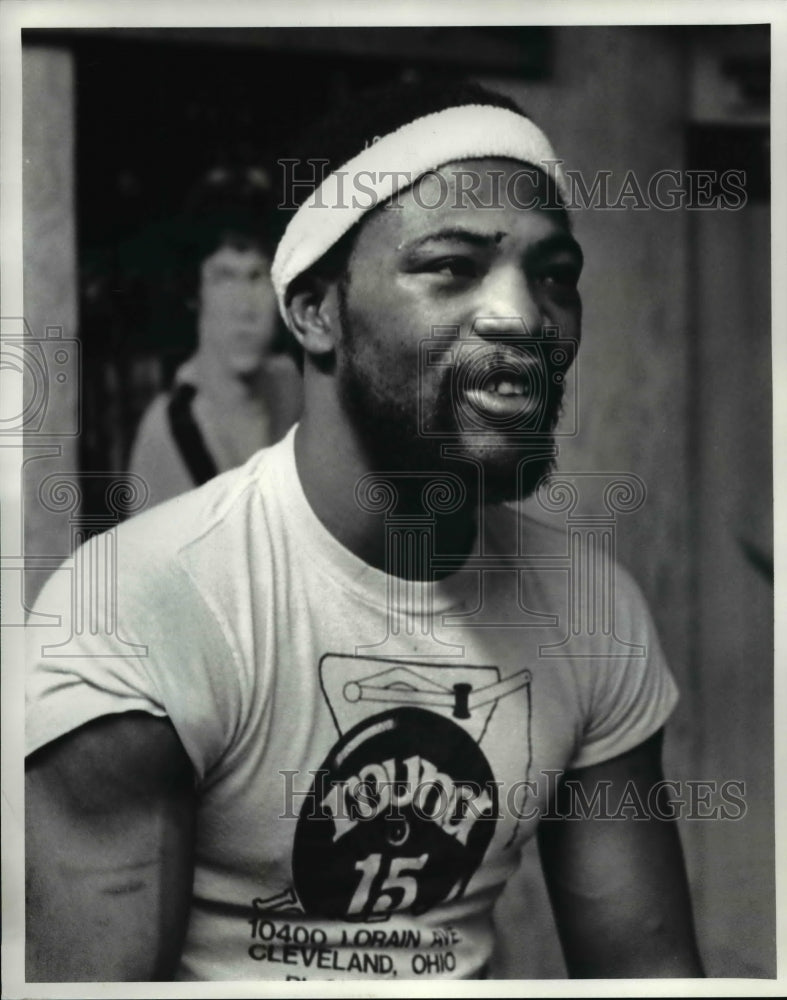 1986 Press Photo Aaron Pryor in training at Rick Giachetti&#39;s gym - cvb55615 - Historic Images