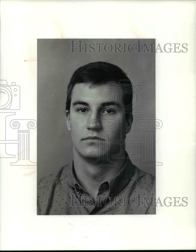 1991 Press Photo Jason Cocco, Lake Catholic Player of Week Lake County. - Historic Images