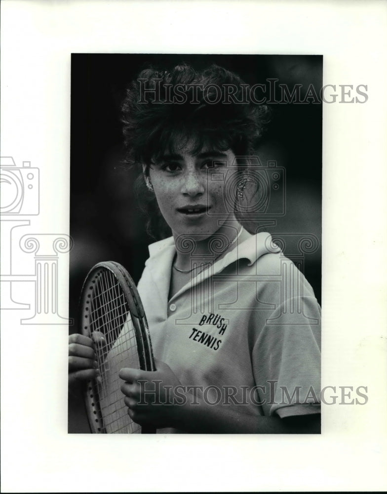 1990 Press Photo Brush High School Tennis, Nickie Roth. - cvb55844 - Historic Images