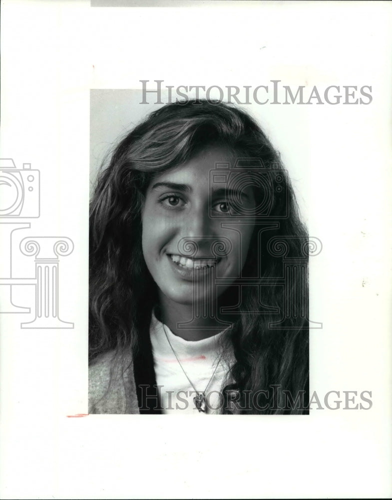 1991 Press Photo Alisa Barna, Orange tennis. - cvb55851 - Historic Images