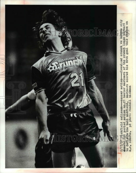 1991 Press Photo Cleveland Crunch vs Kansas City comets - cvb56227 - Historic Images