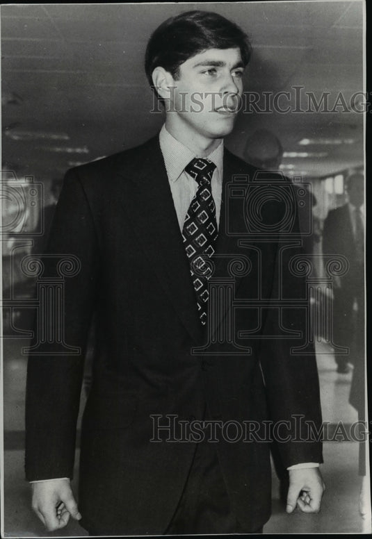 1976 Press Photo: Prince Andrew en route to Montreal Olympics at age 16. - Historic Images