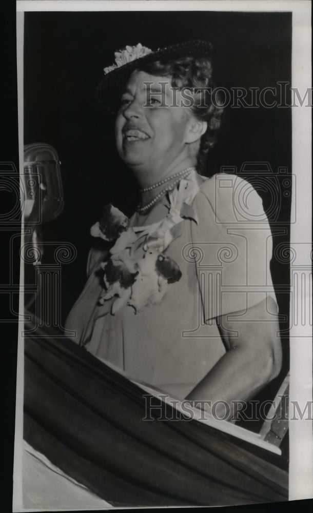 1940 Press Photo Mrs. Franklin Roosevelt Speaks at Chicago Democratic Convention - Historic Images