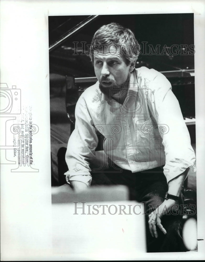 1988 Press Photo Pianist-Vladimir Feltsman, soloist Cleveland Orchestra - Historic Images